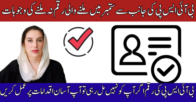 BISP September 2025 Payment Delays