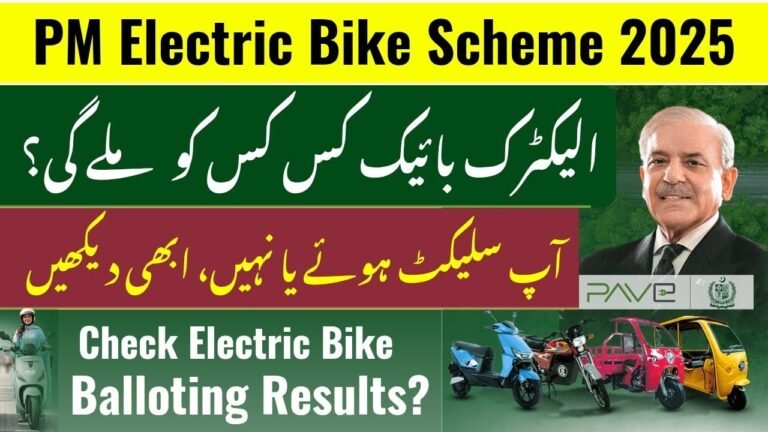PM E Bike Scheme 2025 Results Check by CNIC