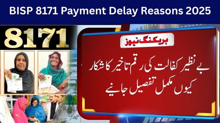 BISP 8171 Payment Delay Reasons 2025