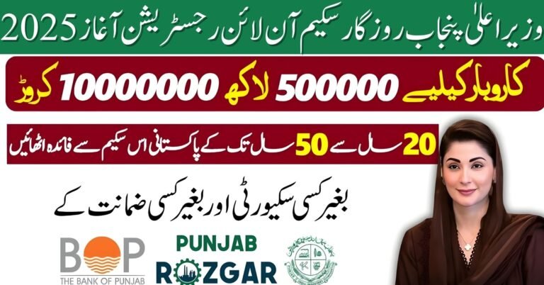 CM Punjab Rozgar Scheme 2025 | Easy Loans for Small Businesses & Startups – Government of Punjab
